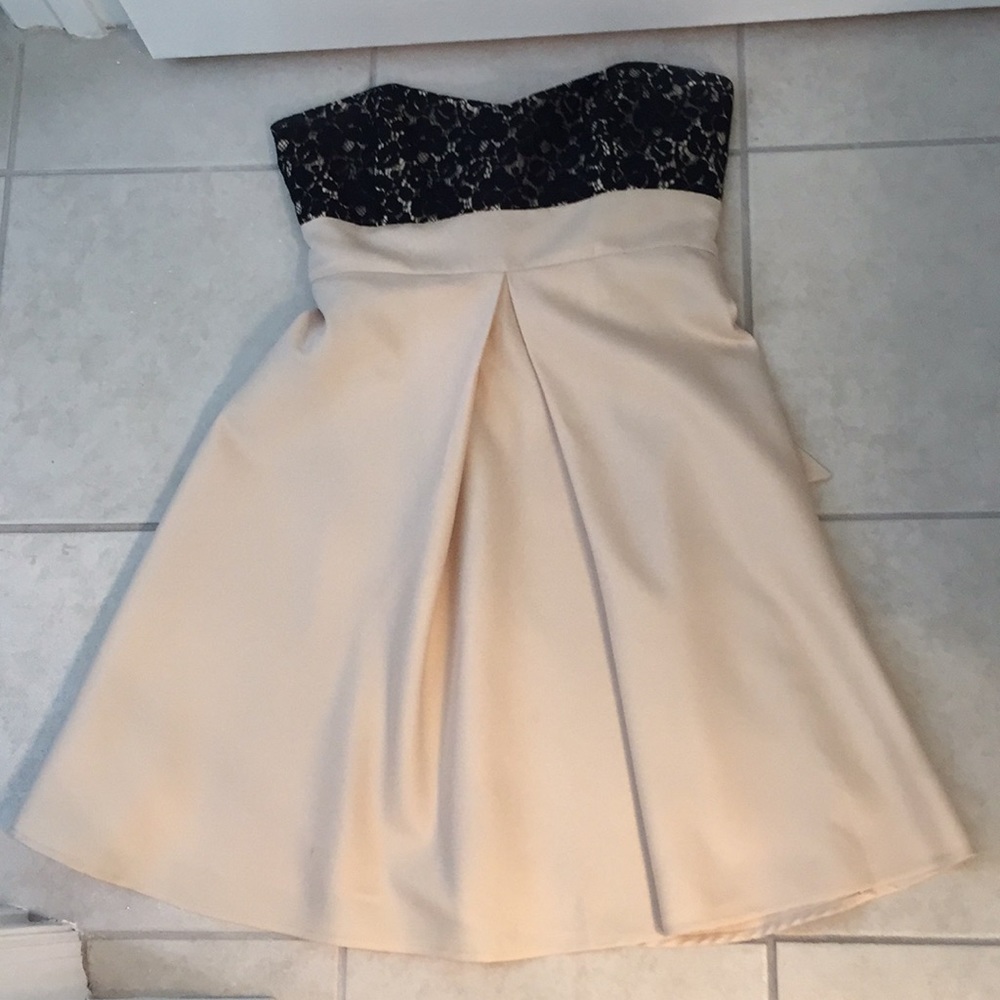 Gold Strapless Dress